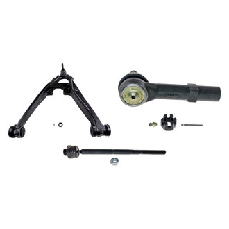 MOOG® - Front Driver Side Lower Control Arm with Ball Joint and Tie Rod End Kit
