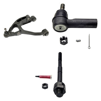 MOOG® - Front Driver Side Lower Control Arm with Ball Joint and Tie Rod End Kit