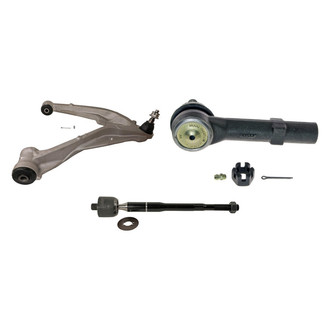 MOOG® - Front Driver Side Lower Control Arm with Ball Joint and Tie Rod End Kit