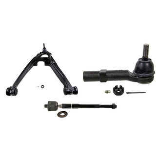 MOOG® - Front Driver Side Lower Control Arm with Ball Joint and Tie Rod End Kit