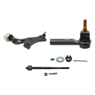 MOOG® - Front Driver Side Lower Control Arm with Ball Joint and Tie Rod End Kit