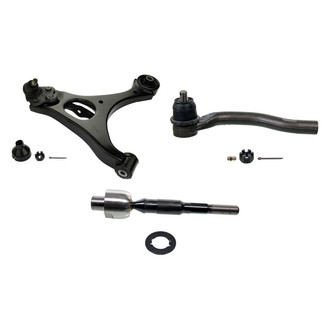 MOOG® - Front Driver Side Lower Control Arm with Ball Joint and Tie Rod End Kit