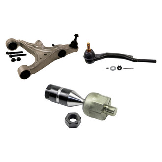 MOOG® - Front Driver Side Lower Control Arm with Ball Joint and Tie Rod End Kit