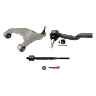 MOOG® - Front Driver Side Lower Control Arm with Ball Joint and Tie Rod End Kit