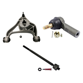 MOOG® - Front Driver Side Lower Control Arm with Ball Joint and Tie Rod End Kit