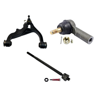 MOOG® - Front Driver Side Lower Control Arm with Ball Joint and Tie Rod End Kit