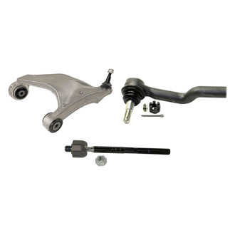 MOOG® - Front Driver Side Lower Control Arm with Ball Joint and Tie Rod End Kit
