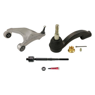 MOOG® - Front Driver Side Lower Control Arm with Ball Joint and Tie Rod End Kit