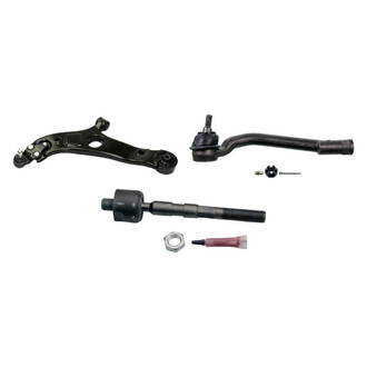 MOOG® - Front Driver Side Lower Control Arm with Ball Joint and Tie Rod End Kit