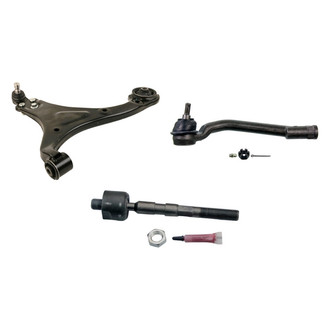 MOOG® - Front Driver Side Lower Control Arm with Ball Joint and Tie Rod End Kit