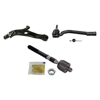 MOOG® - Front Driver Side Lower Control Arm with Ball Joint and Tie Rod End Kit