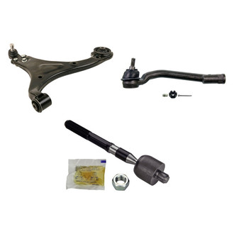 MOOG® - Front Driver Side Lower Control Arm with Ball Joint and Tie Rod End Kit