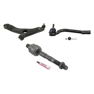 MOOG® - Front Driver Side Lower Control Arm with Ball Joint and Tie Rod End Kit