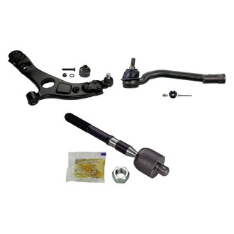 MOOG® - Front Driver Side Lower Control Arm with Ball Joint and Tie Rod End Kit