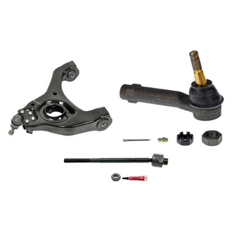 MOOG® - Front Driver Side Lower Control Arm with Ball Joint and Tie Rod End Kit