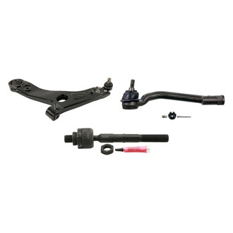 MOOG® - Front Driver Side Lower Control Arm with Ball Joint and Tie Rod End Kit