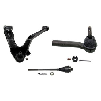 MOOG® - Front Driver Side Lower Control Arm with Ball Joint and Tie Rod End Kit