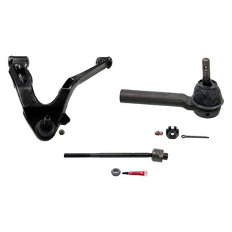 MOOG® - Front Driver Side Lower Control Arm with Ball Joint and Tie Rod End Kit