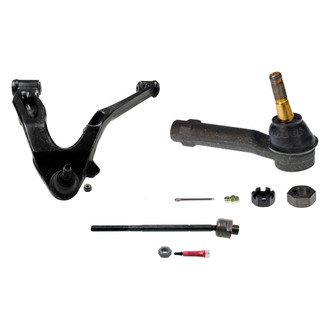 MOOG® - Front Driver Side Lower Control Arm with Ball Joint and Tie Rod End Kit