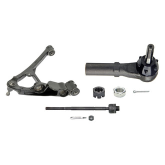 MOOG® - Front Driver Side Lower Control Arm with Ball Joint and Tie Rod End Kit