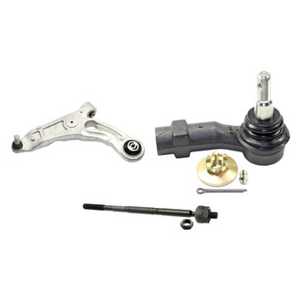MOOG® - Front Driver Side Lower Control Arm with Ball Joint and Tie Rod End Kit