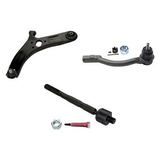 MOOG® - Front Driver Side Lower Control Arm with Ball Joint and Tie Rod End Kit