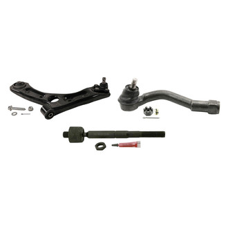 MOOG® - Front Driver Side Lower Control Arm with Ball Joint and Tie Rod End Kit