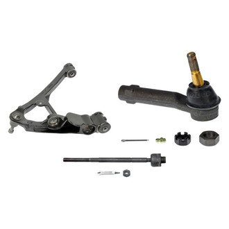 MOOG® - Front Driver Side Lower Control Arm with Ball Joint and Tie Rod End Kit