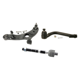 MOOG® - Front Driver Side Lower Control Arm with Ball Joint and Tie Rod End Kit