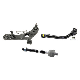 MOOG® - Front Driver Side Lower Control Arm with Ball Joint and Tie Rod End Kit