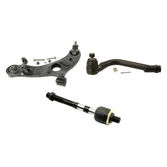 MOOG® - Front Driver Side Lower Control Arm with Ball Joint and Tie Rod End Kit