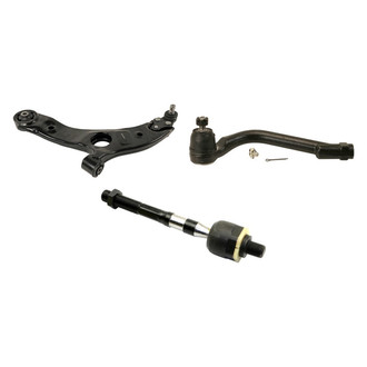 MOOG® - Front Driver Side Lower Control Arm with Ball Joint and Tie Rod End Kit