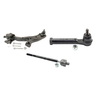 MOOG® - Front Driver Side Lower Control Arm with Ball Joint and Tie Rod End Kit
