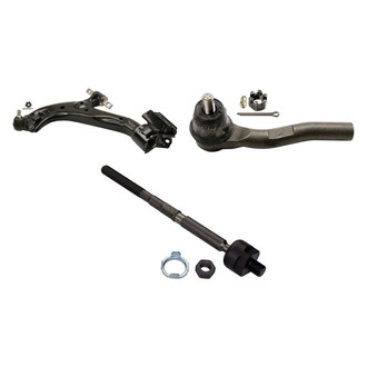 MOOG® - Front Driver Side Lower Control Arm with Ball Joint and Tie Rod End Kit