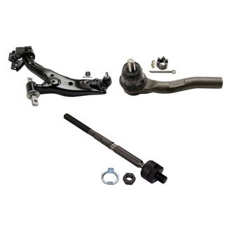 MOOG® - Front Driver Side Lower Control Arm with Ball Joint and Tie Rod End Kit