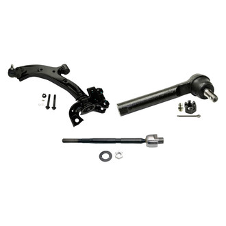 MOOG® - Front Driver Side Lower Control Arm with Ball Joint and Tie Rod End Kit