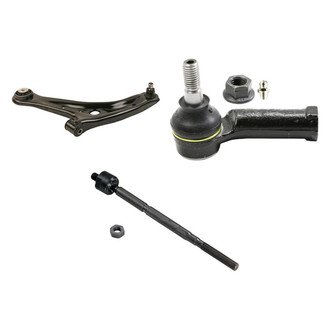 MOOG® - Front Driver Side Lower Control Arm with Ball Joint and Tie Rod End Kit