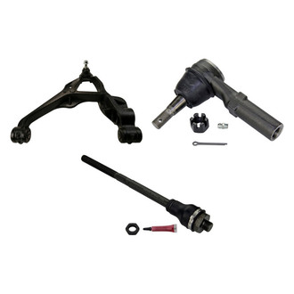 MOOG® - Front Driver Side Lower Control Arm with Ball Joint and Tie Rod End Kit
