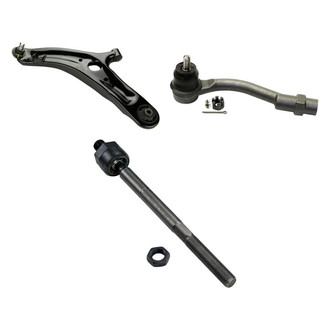 MOOG® - Front Driver Side Lower Control Arm with Ball Joint and Tie Rod End Kit