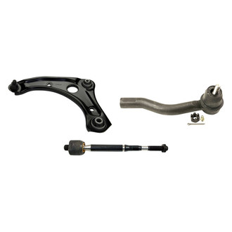 MOOG® - Front Driver Side Lower Control Arm with Ball Joint and Tie Rod End Kit