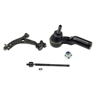 MOOG® - Front Driver Side Lower Control Arm with Ball Joint and Tie Rod End Kit