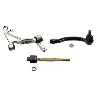 MOOG® - Front Driver Side Lower Control Arm with Ball Joint and Tie Rod End Kit