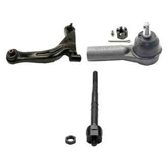 MOOG® - Front Driver Side Lower Control Arm with Ball Joint and Tie Rod End Kit
