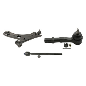 MOOG® - Front Driver Side Lower Control Arm with Ball Joint and Tie Rod End Kit