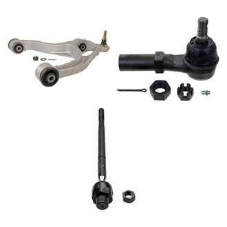 MOOG® - Front Driver Side Lower Control Arm with Ball Joint and Tie Rod End Kit