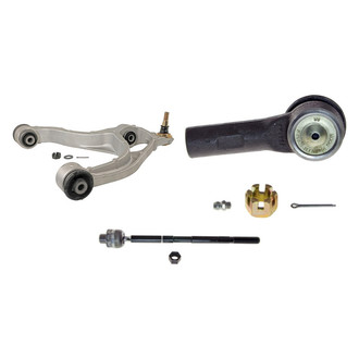 MOOG® - Front Driver Side Lower Control Arm with Ball Joint and Tie Rod End Kit