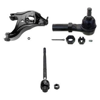 MOOG® - Front Driver Side Lower Control Arm with Ball Joint and Tie Rod End Kit