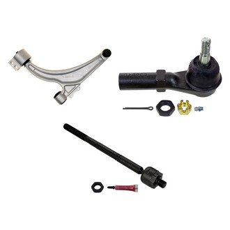 MOOG® - Front Driver Side Lower Control Arm with Ball Joint and Tie Rod End Kit