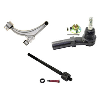 MOOG® - Front Driver Side Lower Control Arm with Ball Joint and Tie Rod End Kit