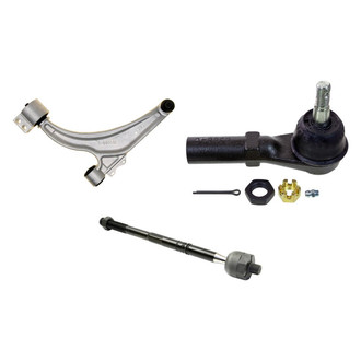 MOOG® - Front Driver Side Lower Control Arm with Ball Joint and Tie Rod End Kit